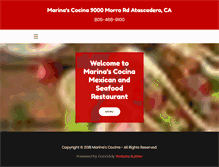 Tablet Screenshot of marinascocina.com